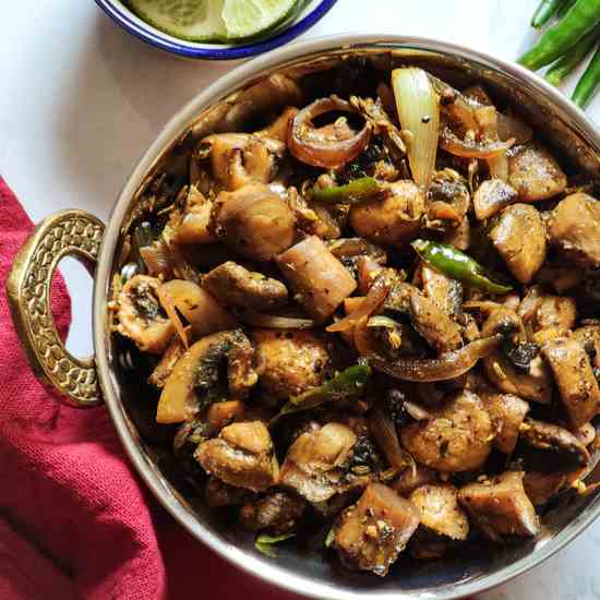 Kerala style pepper mushroom