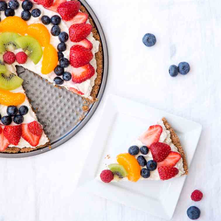 Healthy, Vegan, Gluten-Free, Fruit-Pizza