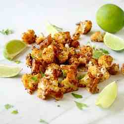 Roasted Cauliflower with Chipotle and Lime
