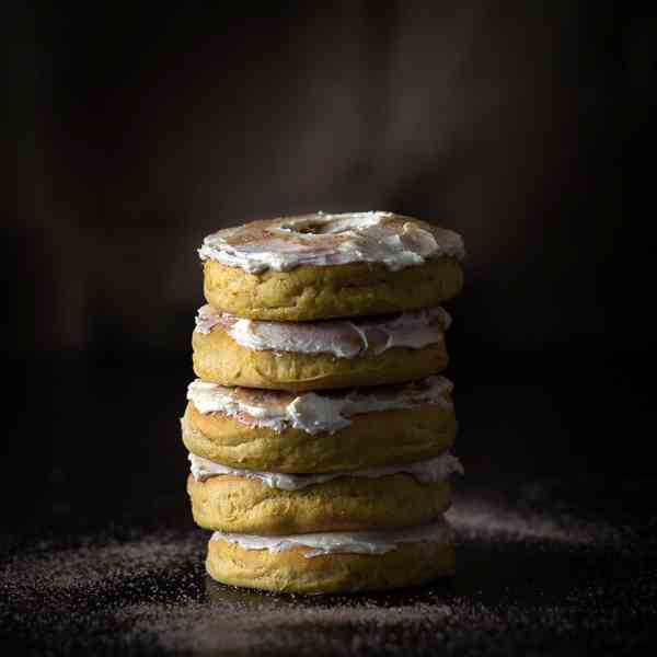 Pumpkin maple donuts