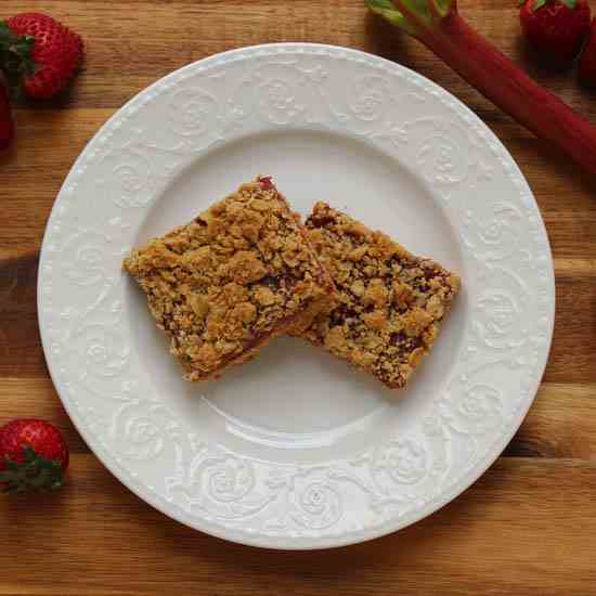 Strawberry Rhubarb Bars