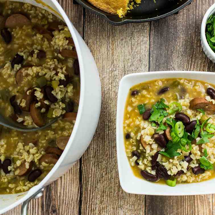 Lightened Up Red Beans - Rice