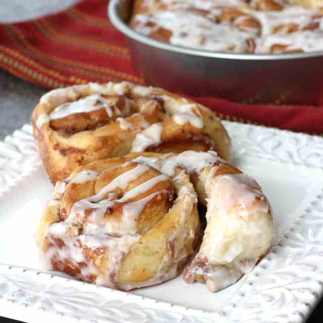 Heath Bar Cinnamon Rolls