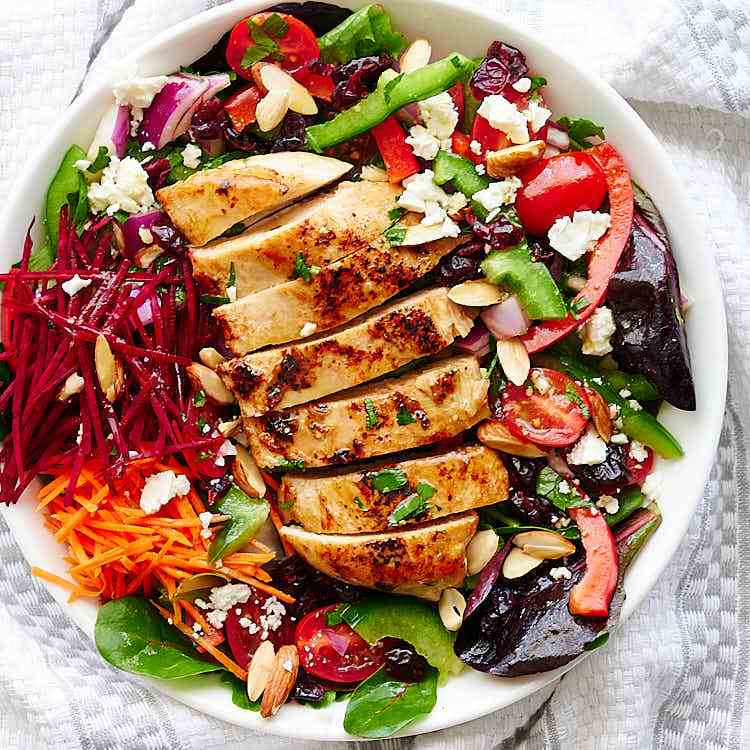 Grilled Chicken Salad with Citrus Dressing