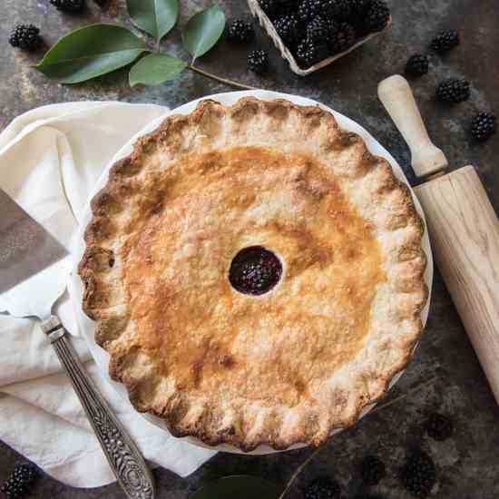 Homemade Blackberry Pie