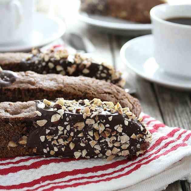 Mocha Chip Hazelnut Biscotti