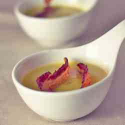 Potato Soup with Crispy Bacon