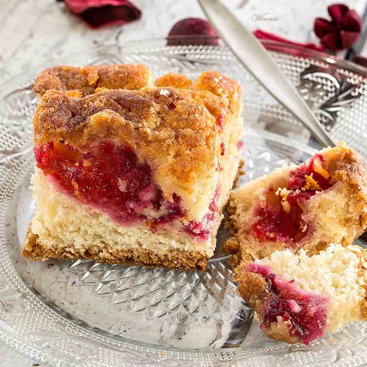 Tofino Gooey Plum Butter Cake