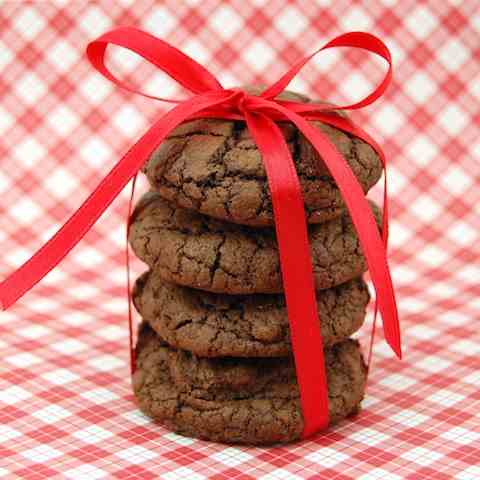 Thick and Chewy Double Chocolate Cookies