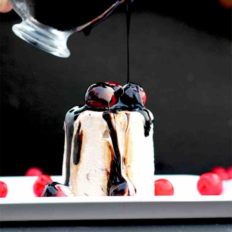 Balsamic Roasted Cherry Ice Cream