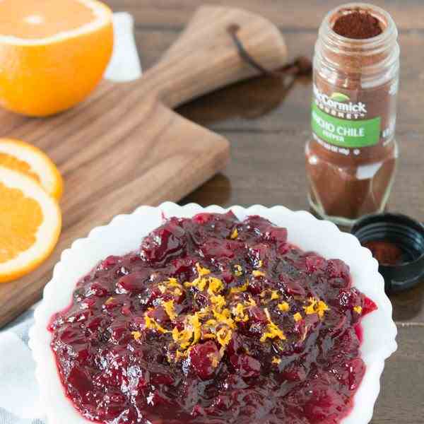 spiced orange cranberry sauce