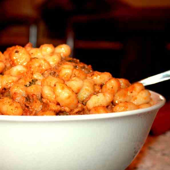 Gnocchetti with Meat Sauce