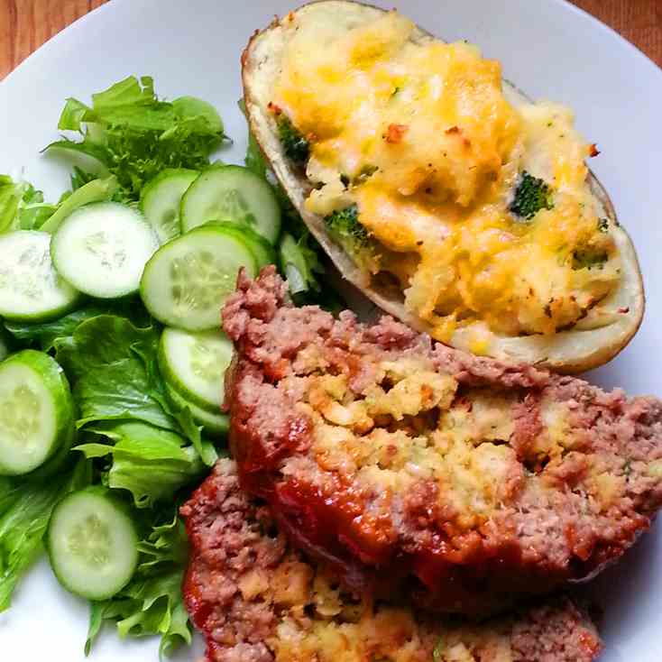 Stovetop Stuffed Meatloaf