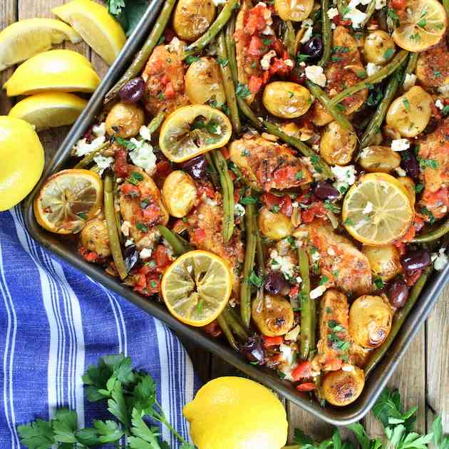 Greek Chicken Sheet Pan Dinner