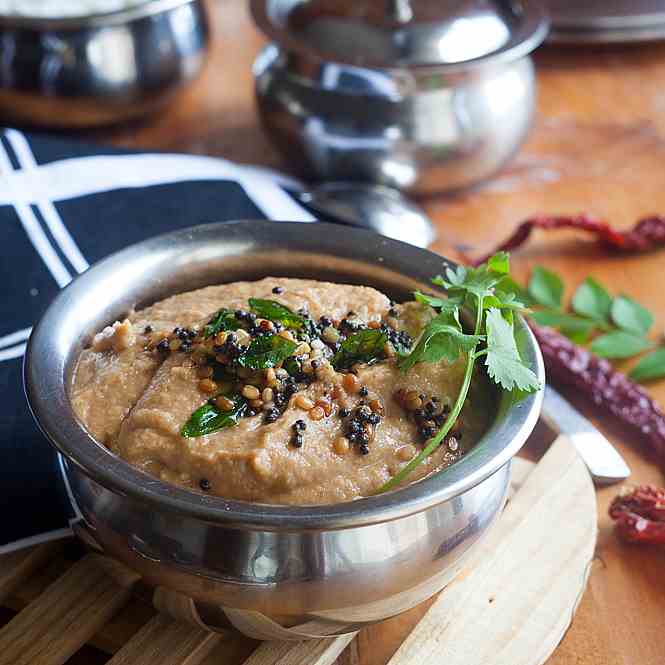 Roasted eggplant chutney