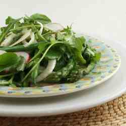 Spring Salad and Lemon Truffle Vinaigrette