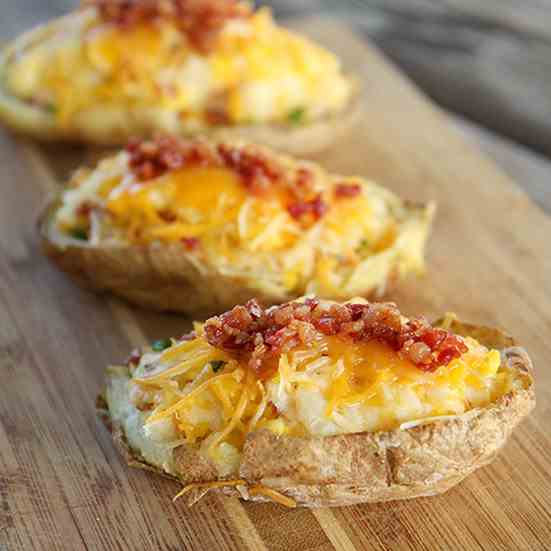 Twice Baked Breakfast Potatoes