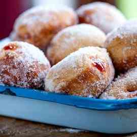 Strawberry Jam Doughnuts