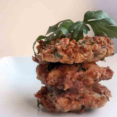 Celery Root Frittelle with Basil Aioli