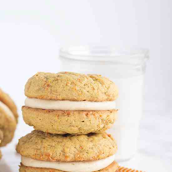 Peanut Butter Carrot Cake Whoopie Pies