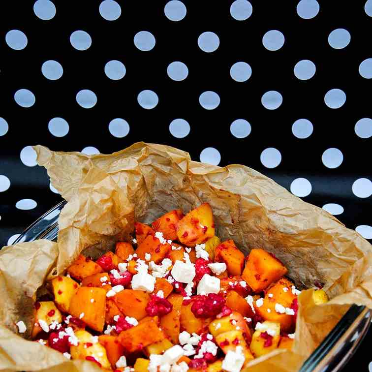 Cinnamon Pumpkin With Honey and Feta.