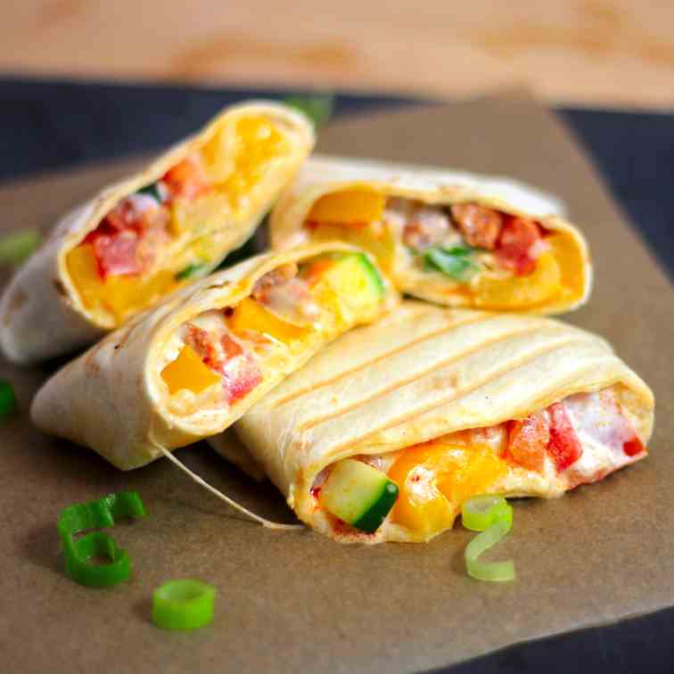 Chorizo Vegetable Burrito 