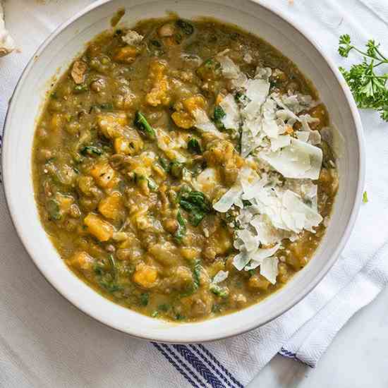 Instant Pot Split Pea and Lentil Stew 