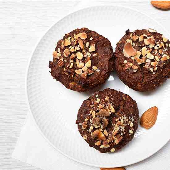 Chocolate Almond Quinoa Muffins