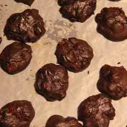 Chocolate Chili Raisin Cookies