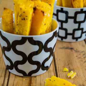 Polenta Parmesan Chips