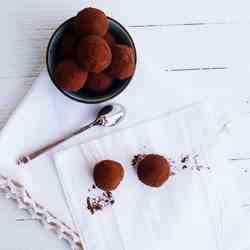 Trufas de Chocolate blanco con Fresas