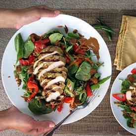 Thai Chicken Salad with Peanut Dressing