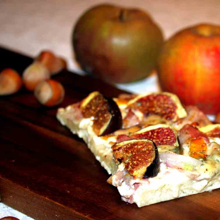 Autumn Flammkuchen w Pumpkin and Figs