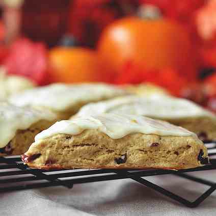 Pumpkin Cranberry Scones