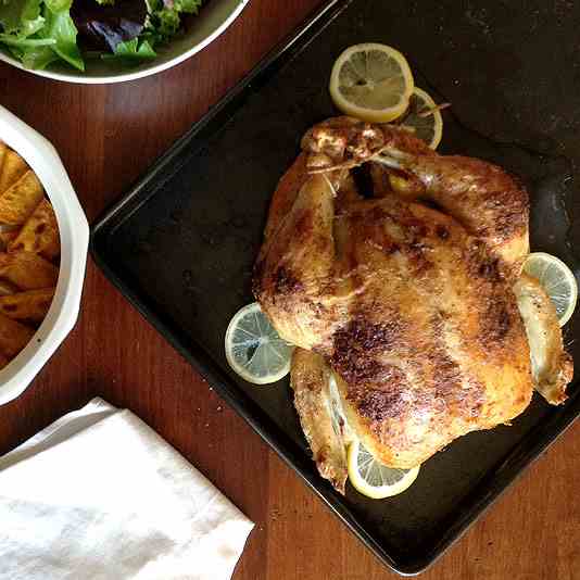 Roast Chicken with Sweet Potatoes