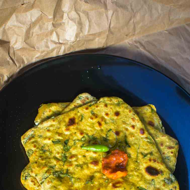 Methi Paratha - Fenugreek Flat Bread