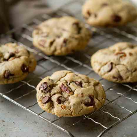 Dark Chocolate Chip Pecan Cookies