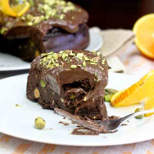 Healthy Flourless Chocolate Orange Cake