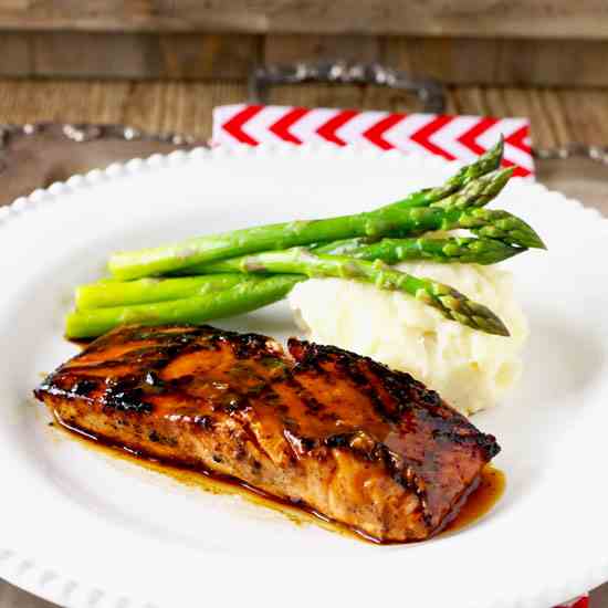 Miso Honey Glazed Salmon