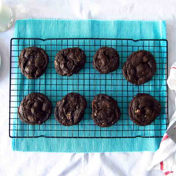 Quadruple Chocolate Chip Cookies