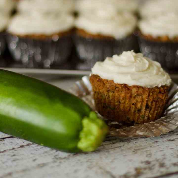 Zucchini Spice Cake Cupcakes