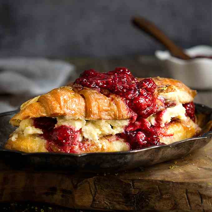 Croissant French toast - lemon mascarpone