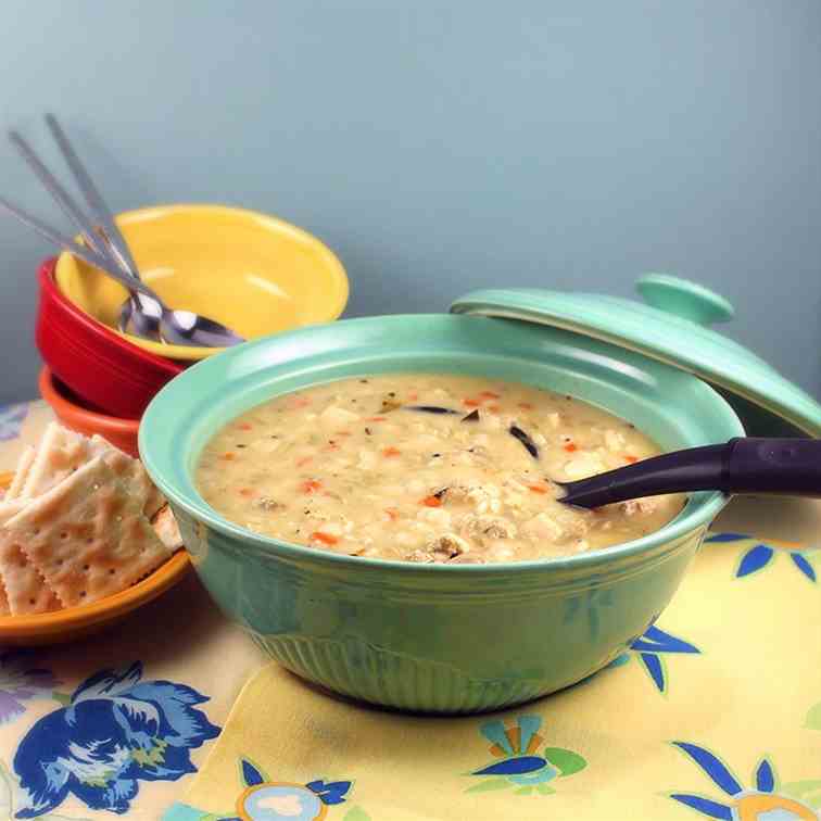 Creamy Chicken and Stars Soup