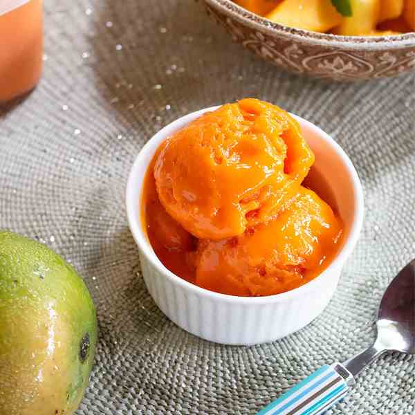 Easy Mango Sorbet Recipe