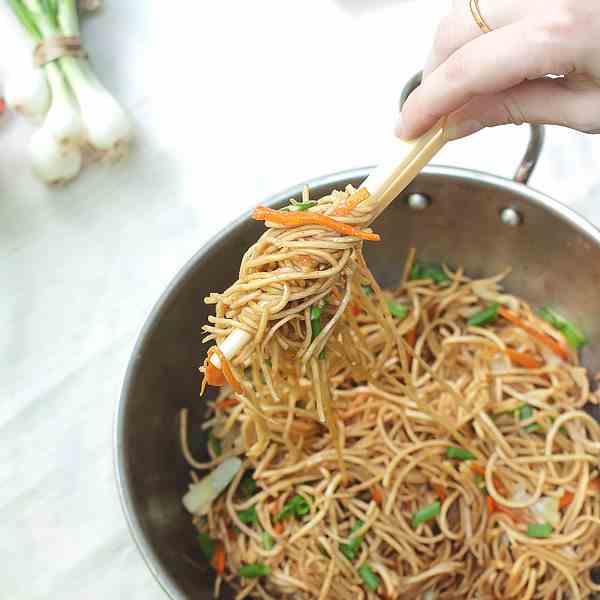 Veg Chow Mein Stir Fried Noodles