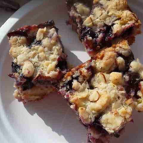 Almond Blueberry Pie Bars