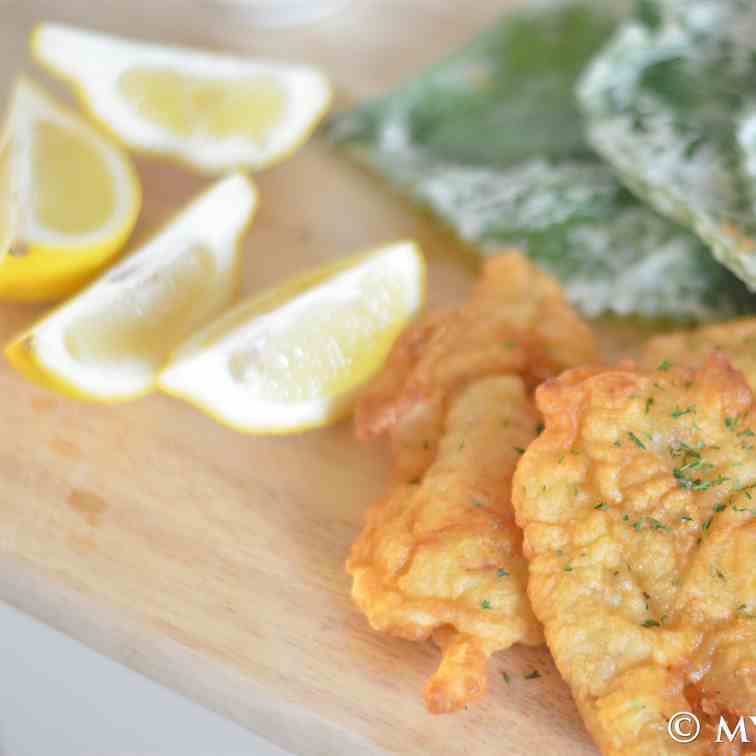 Beer Battered Fish n Perilla Chips