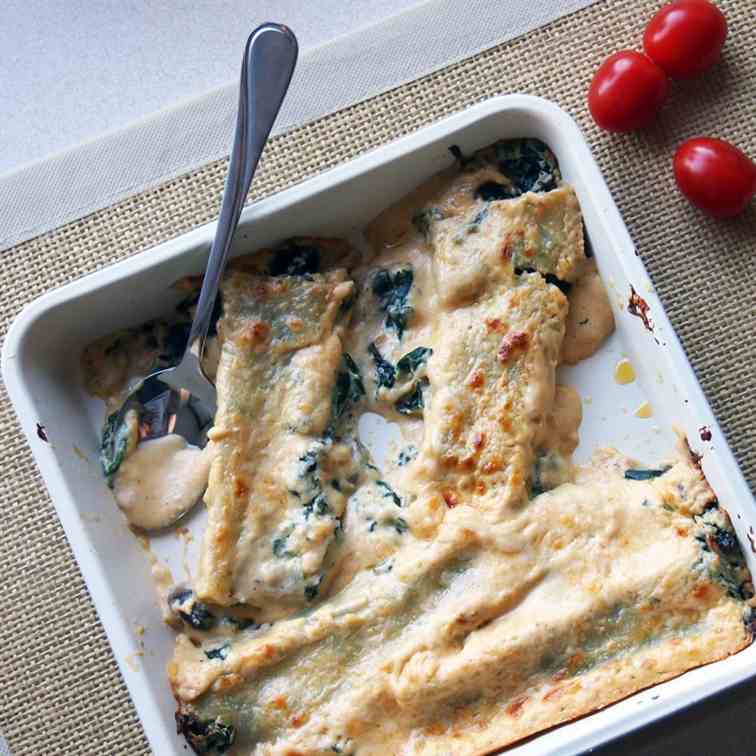 Ramsay's spinach cannelloni