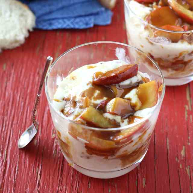 Caramel Apple Ice Cream Sundae