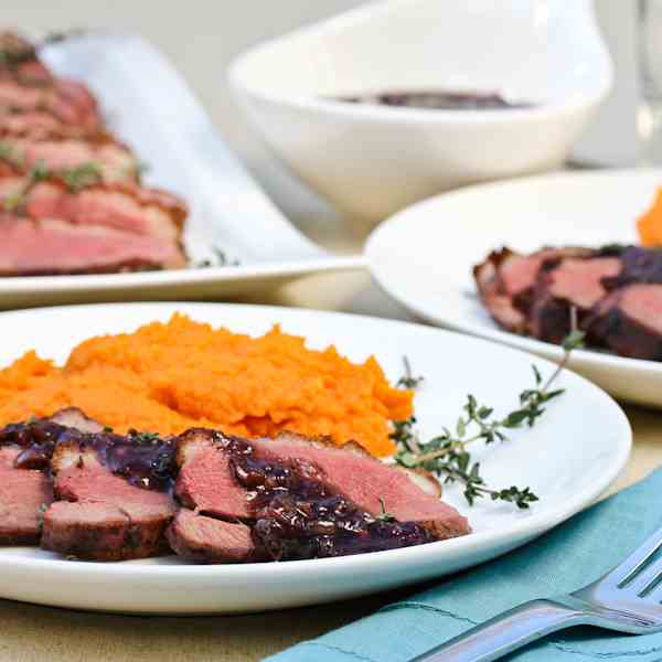 Duck Breast with Blackberry Pan Sauce